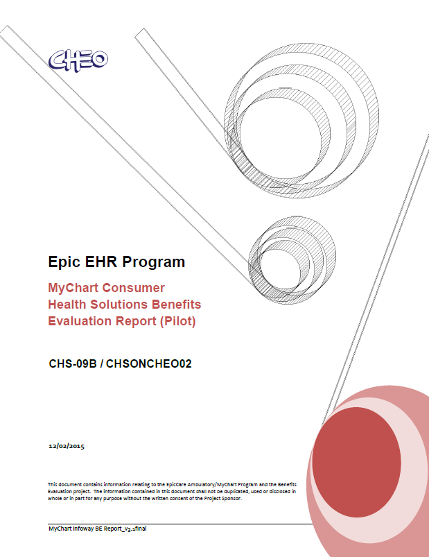 Epic Ehr Program Mychart Consumer Health Solutions Benefits Evaluation